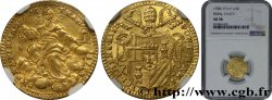 ITALIE - ETATS DE L EGLISE - CLEMENT XIII (Charles Rezzonico) 1/2 Sequin ou Mezzo zecchino 1758 Rome