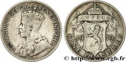 CYPRUS 9 Piastres Georges V 1919  VF 