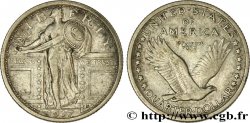 ÉTATS-UNIS D AMÉRIQUE 1/4 Dollar Liberty 1917 Philadelphie