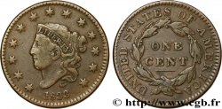 ÉTATS-UNIS D AMÉRIQUE 1 Cent “Matron head” 1833  TB+/TTB 