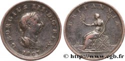 REGNO UNITO 1/2 Penny Georges III tête laurée 1807 