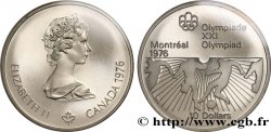 CANADá 10 Dollars JO Montréal 1976 football / Elisabeth II 1976 