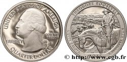 STATI UNITI D AMERICA 1/4 Dollar Parc National Théodore Roosevelt - Dakota du Nord - Silver Proof 2016 San Francisco