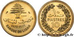 LEBANON Essai de 10 Piastres cèdre du Liban 1972 Paris