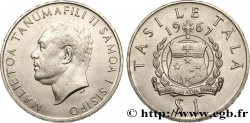 SAMOA Ouest 1 Tala roi Malietoa Tanumafili II 1967  SUP 
