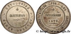 SPAIN - CARTAGENA 5 Pesetas Monnayage révolutionnaire 1873 Carthagène