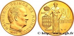 MONACO 20 Centimes Rainier III 1995 Paris