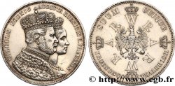 ALEMANIA - PRUSIA 1 Thaler couronnement de Guillaume Ier et Augusta 1861 Berlin