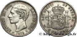 ESPAGNE 5 Pesetas Alphonse XII 1879 Madrid