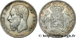 BELGIQUE 5 Francs Léopold II 1873 