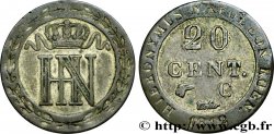 ALLEMAGNE - ROYAUME DE WESTPHALIE 20 Cent. monogramme de Jérôme Napoléon 1812 Cassel - C