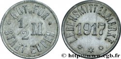 ALEMANIA - Notgeld 1/2 Mark Ville de Eupen 1917 