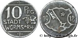 ALEMANIA - Notgeld 10 Pfennig ville de Worms 1918 