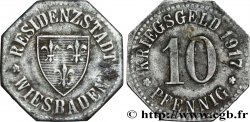 ALEMANIA - Notgeld 10 Pfennig Wiesbaden 1917 
