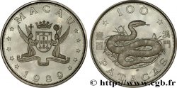 MACAO 100 Patacas Proof année du Serpent 1989  fST 