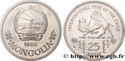 MONGOLEI 25 Tugrik Proof Année Internationale de l’enfance 1980  fST 