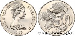 KAIMANINSELN 50 Cents Proof Elisabeth II 1972 