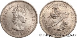 BERMUDES 1 Crown Elisabeth II 1959  SUP 