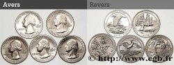 ÉTATS-UNIS D AMÉRIQUE Série complète des 5 monnaies de 1/4 de Dollar 2018 2018 San Francisco