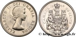 CANADA 50 Cents Elisabeth II 1964 