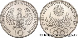ALLEMAGNE 10 Mark / XXe J.O. Munich - Flamme olympique 1972 Stuttgart