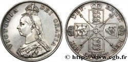 GRAN BRETAGNA - VICTORIA Double Florin 1890 Londres SPL 