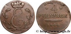 ALEMANIA - SAJONIA-COBURGO -SAALFELD 4 Pfennige Ernest Ier 1809  BC 