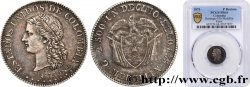 COLOMBIE - RÉPUBLIQUE DE COLOMBIE Essai de 1 Decimo par Auguste Barre 1873 Medellin SPL64 PCGS