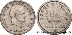 ITALIE - ROYAUME D&nbsp;ITALIE - NAPOLÉON Ier 10 soldi 1810 Milan