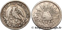 MEXIQUE - RÉPUBLIQUE 1/2 Real 1825 Mexico TB 