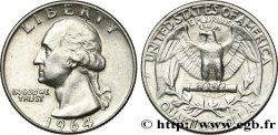 ÉTATS-UNIS D AMÉRIQUE 1/4 Dollar Georges Washington 1964 Philadelphie