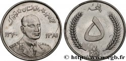 ÁFGANISTAN 5 Afghanis SH1340 roi Mohammad Zaher Shah 1961 