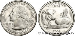 ÉTATS-UNIS D AMÉRIQUE 1/4 Dollar Wisconsin - Silver Proof 2004 San Francisco