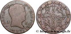 ESPAGNE 8 Maravedis Ferdinand VII 1827 Jubia
