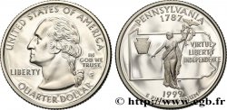 ÉTATS-UNIS D&nbsp;AMÉRIQUE 1/4 Dollar Pennsylvanie - Silver Proof 1999 San Francisco SPL 