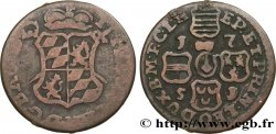 BELGIQUE - PRINCIPAUTÉ ÉPISCOPALE DE LIÈGE 1 Liard Évéché de Liège frappe au nom de Jean-Théodore de Bavière 1751 