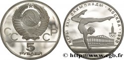 RUSSIA - USSR 5 Roubles Proof Jeux Olympiques de Moscou 1980, Gymnastique 1980 Moscou