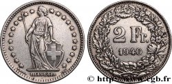 SUIZA 2 Francs Helvetia 1940 Berne 