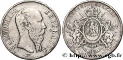 MEXIQUE - MAXIMILIEN Ier 1 Peso 1867 Mexico VF 
