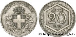 ITALY 20 Centesimi écu 1919 Rome - R