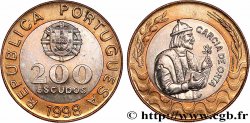 PORTUGAL 200 Escudos emblème / le médecin et Botaniste Garcia de Orta 1998 