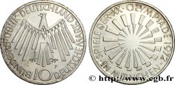DEUTSCHLAND 10 Mark XXe J.O. Munich / aigle type “IN MÜNCHEN” 1972 Stuttgart