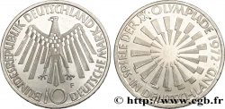 DEUTSCHLAND 10 Mark Proof XXe J.O. Munich / aigle type “IN DEUTSCHLAND” 1972 Stuttgart