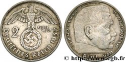 GERMANY 2 Reichsmark Maréchal Paul von Hindenburg 1937 Berlin