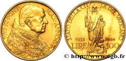 VATICANO Y ESTADOS PONTIFICIOS 100 Lire Pie XI 1933-1934 Rome