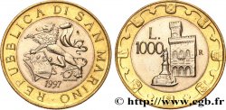 SAN MARINO 1000 Lire lion héraldique / le Palazzo Publico 1997 Rome