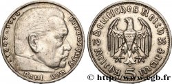 DEUTSCHLAND 5 Reichsmark Maréchal Paul von Hindenburg 1935 Munich
