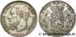 BELGIQUE 5 Francs Léopold II 1870 
