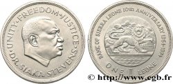 SIERRA LEONE 1 Leone 10e anniversaire de la Banque centrale de Sierra Leone 1974 