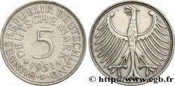ALEMANIA 5 Mark aigle 1951 Munich